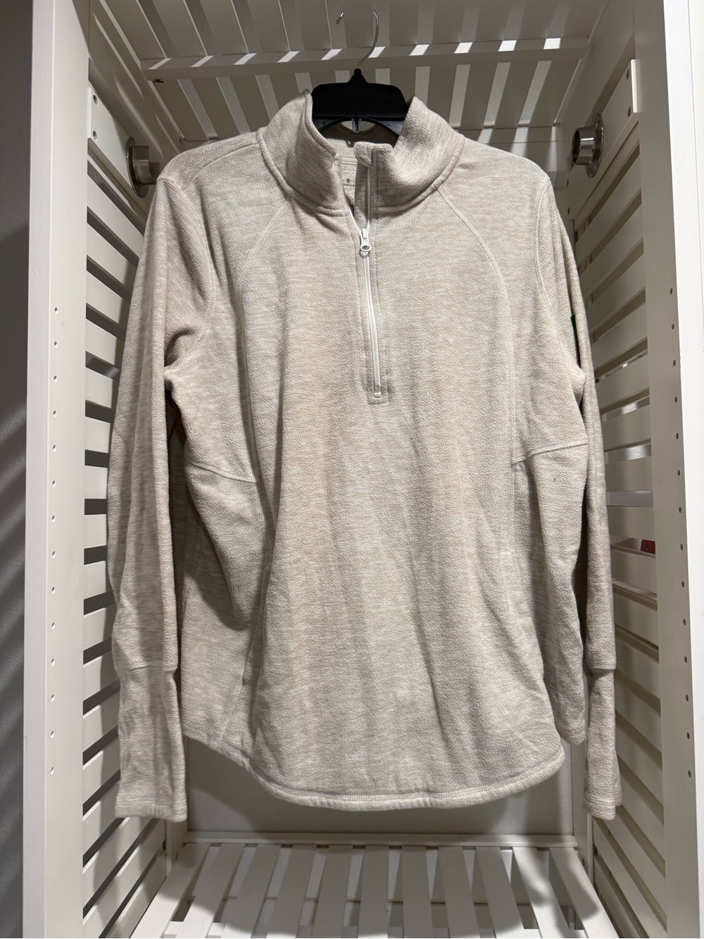 Men's Half-Zip Pullover Sweater - Light Heather Cream0038